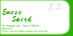 emese spirk business card